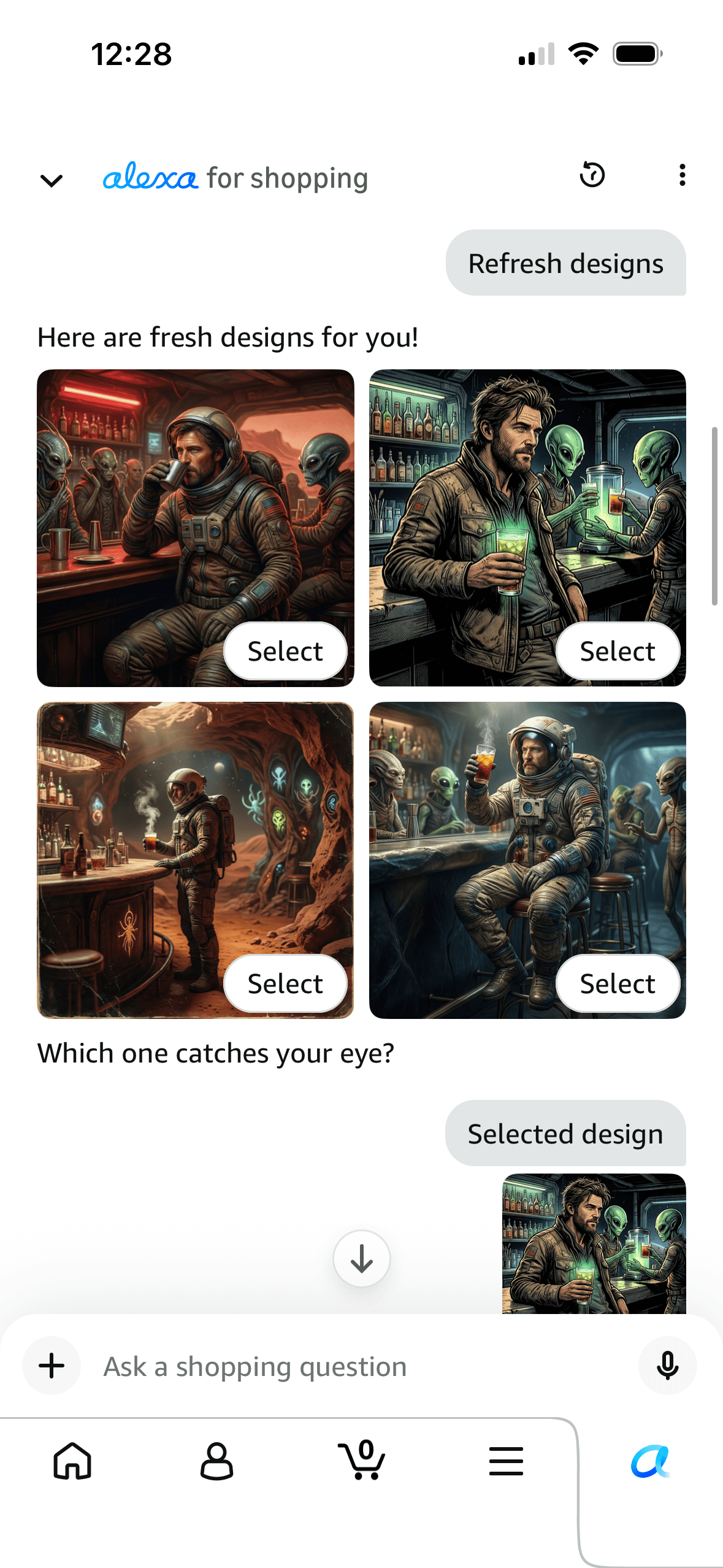 Amazon Alexa Custom AI Merch refreshed design options