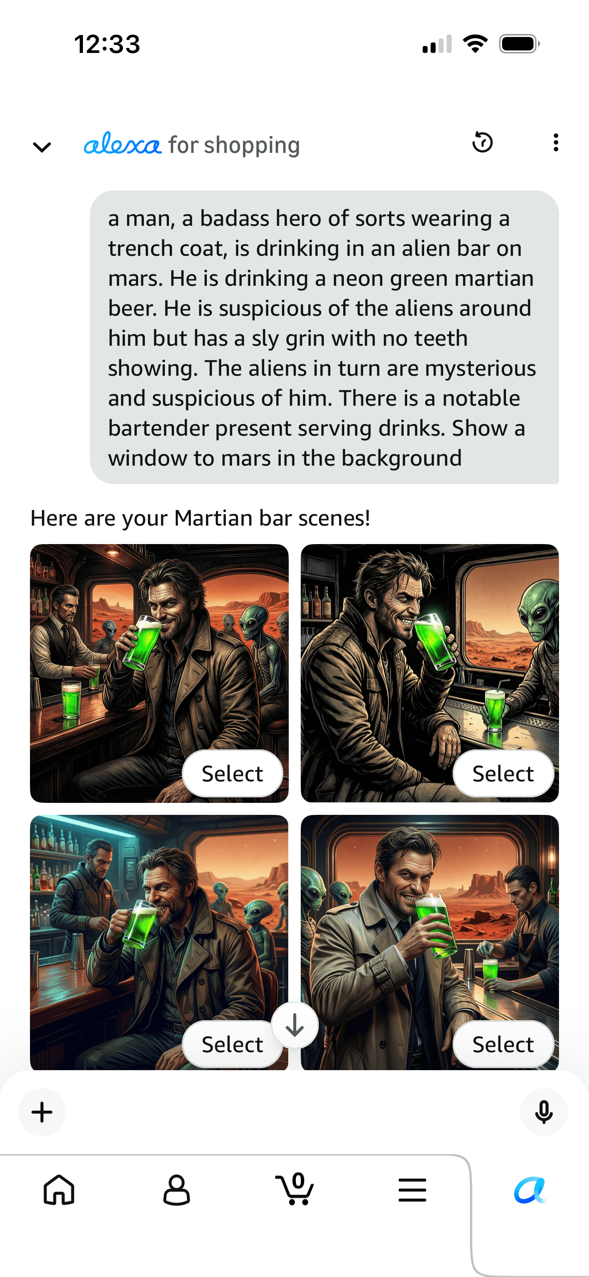 Amazon Alexa Custom AI Merch detailed prompt result