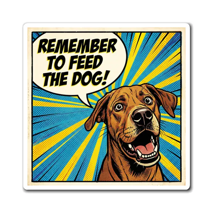 Example finished custom square magnet
