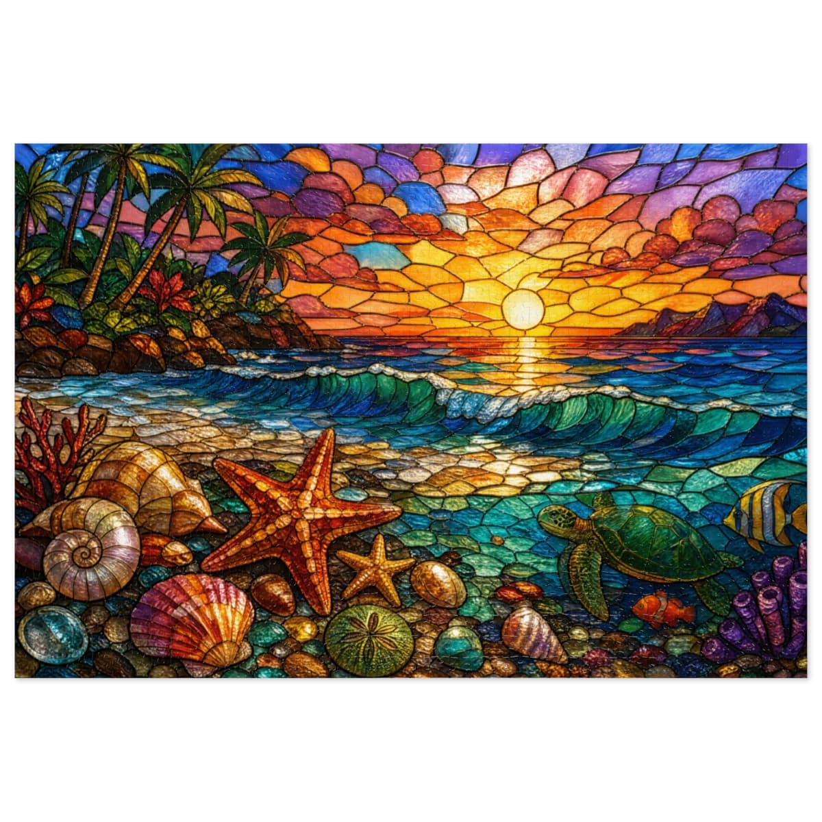 Example completed custom 1,000-piece puzzle