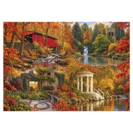 Assembled 2,000-piece Gardens & Valleys of Greater Philadelphia Autumn Jigsaw Puzzle