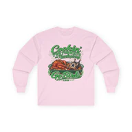 Cookin' Two Turkeys Eagles Cowboys 11.26.26 Long Sleeve T-Shirt, Light Pink, front view 2