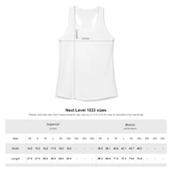 LeJawn Women's Racerback Tank - Lebron James Inspired 76ers Design - Solid White - 5-size options - other product mockup