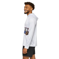 LeJawn Men's Warmup Hoodie - Lebron James Inspired 76ers Design - color options - L - other product mockup