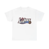 LeJawn T-Shirt - Lebron James Inspired 76ers Design - White - 8-size options - front product mockup