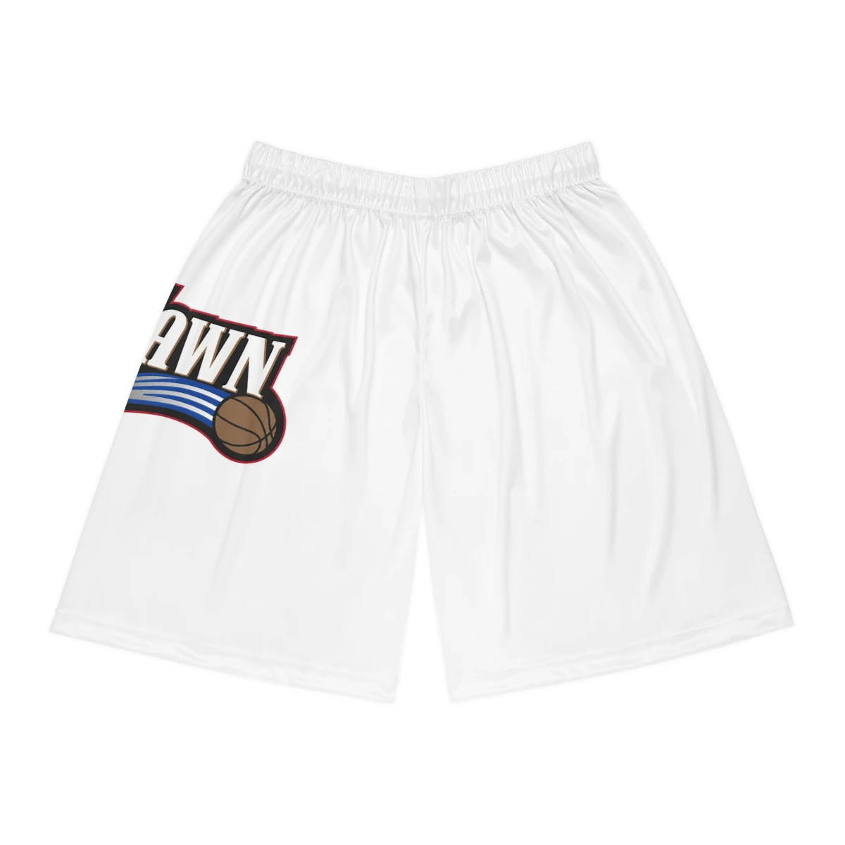 LeJawn Basketball Shorts - Lebron James Inspired 76ers Design - Seam thread color automatically matched to design - 6-size options - other product mockup