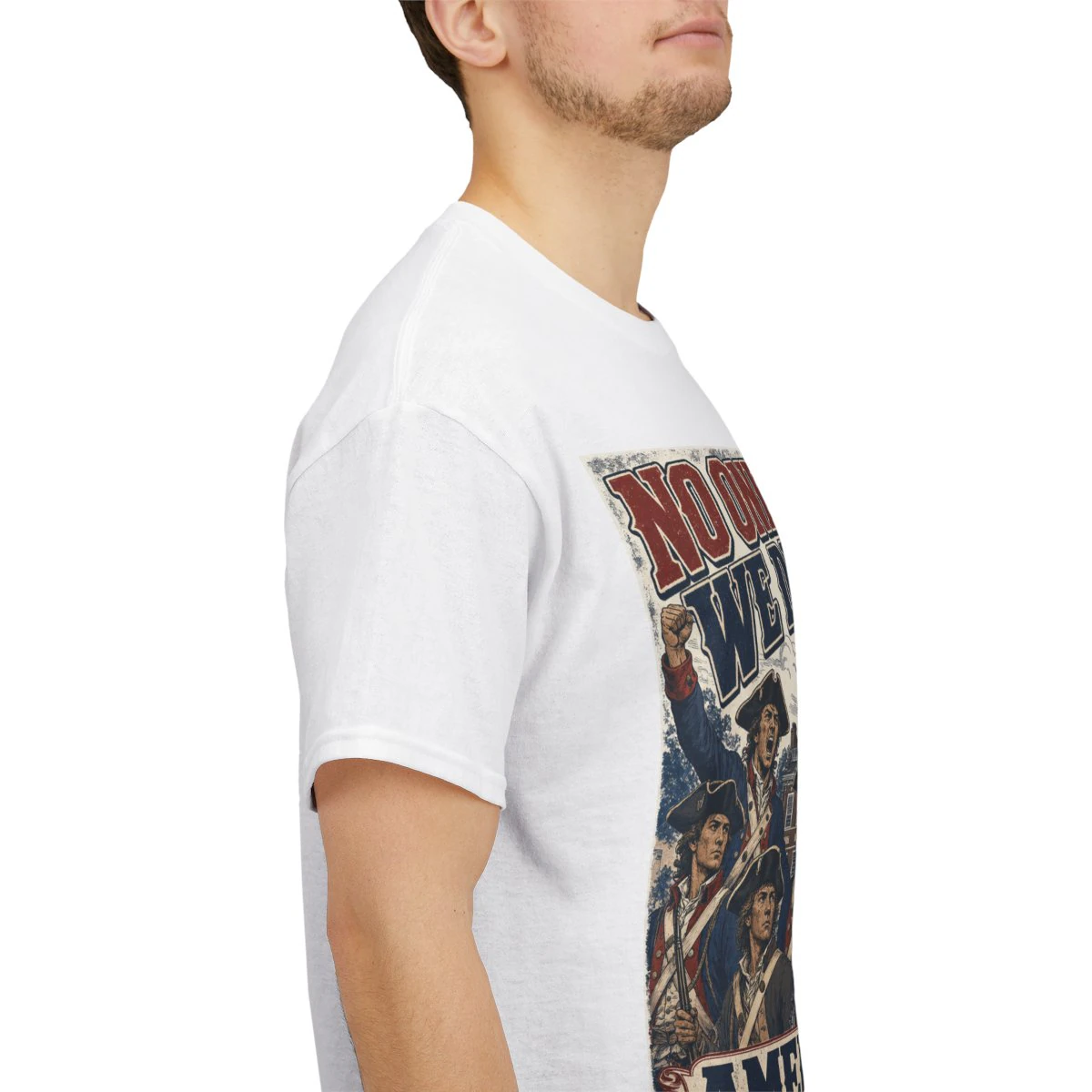 Philadelphia America 250 "No One Liked Us, We Didn't Care" Vintage Patriotic Unisex T-Shirt product mockup 6