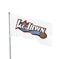 LeJawn Double Sided Tailgate Flag - Lebron James Inspired 76ers Design - color options - 36'' × 60'' - other product mockup