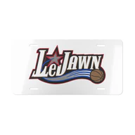 LeJawn Car Vanity Plate - Lebron James Inspired 76ers Design - color options - 12" × 6" - other product mockup