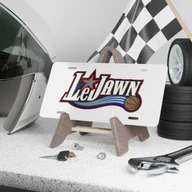 LeJawn Car Vanity Plate - Lebron James Inspired 76ers Design - color options - 12" × 6" - other product mockup
