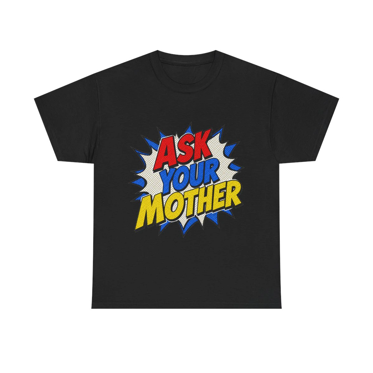"Ask Your Mother" Vintage Comic Unisex T-Shirt product mockup 2