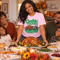 Cookin' Two Turkeys Eagles Cowboys 11.26.26 T-Shirt, Light Pink, product view 1