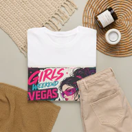 Girls Weekend Vegas 2026 Cyberpunk And Feminine Unisex T-Shirt product mockup 3