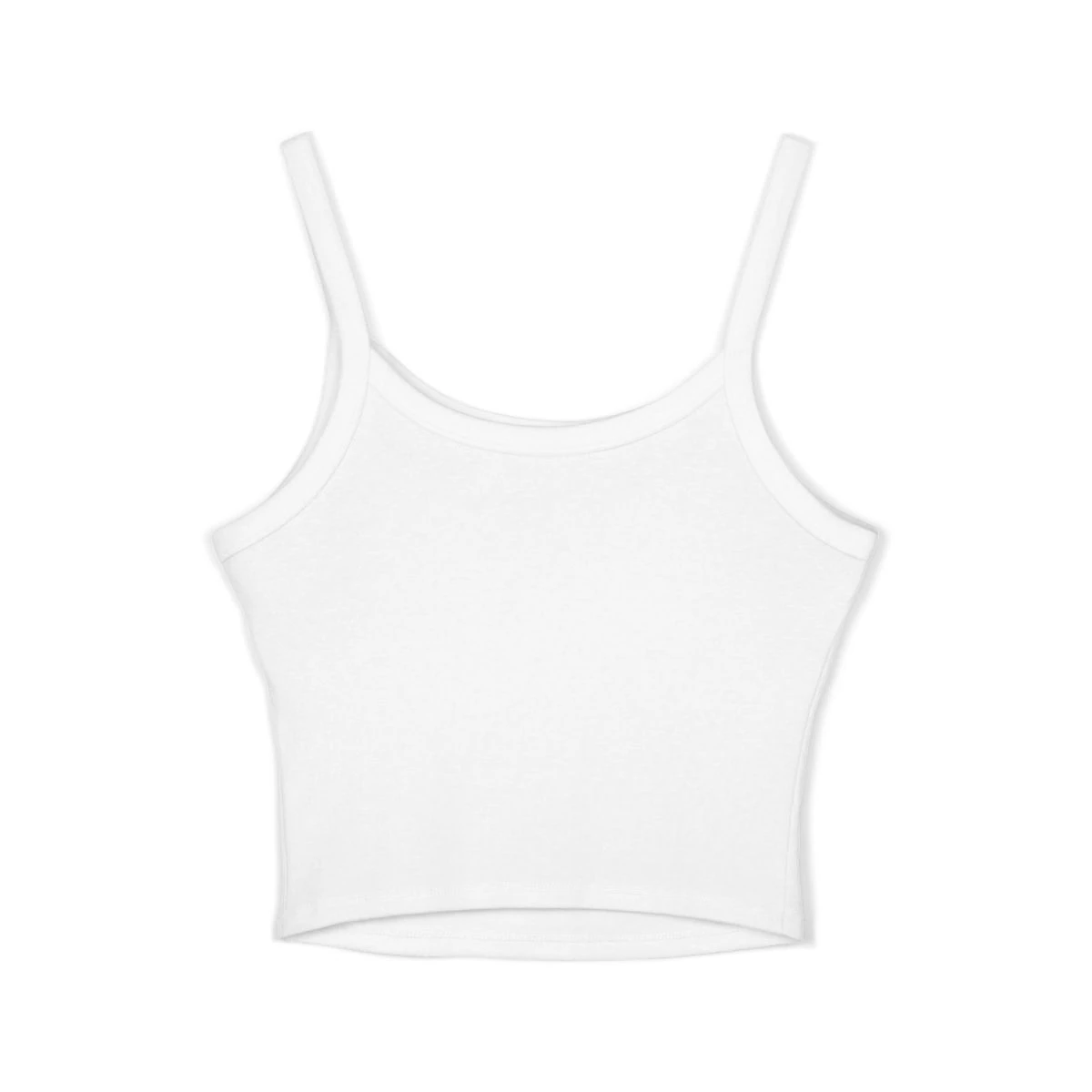 LeJawn Women's Spaghetti Strap Tank Top - Lebron James Inspired 76ers Design - Solid White Blend - 6-size options - back product mockup