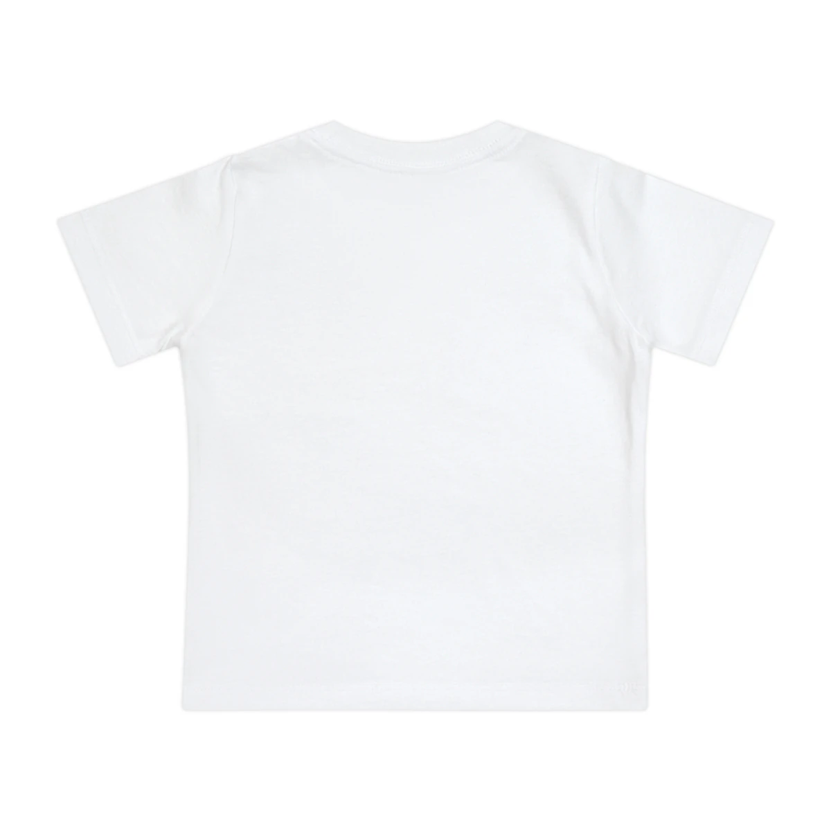 LeJawn Baby Short Sleeve T-Shirt - Lebron James Inspired 76ers Design - White - 4-size options - back product mockup