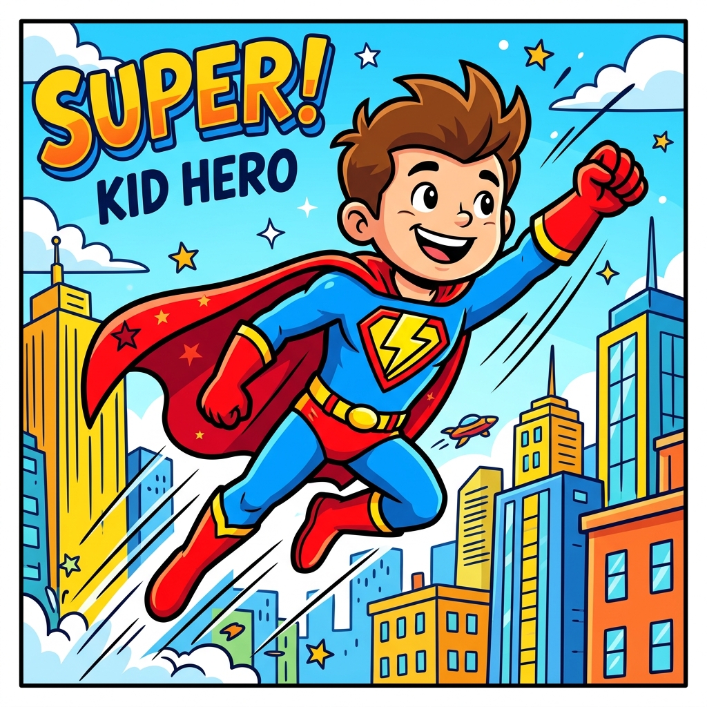 Cartoon Superhero Example