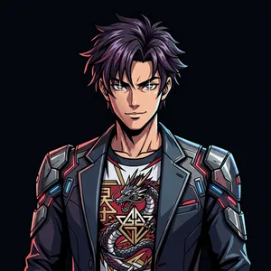 Anime / Mecha Cel-Shaded - man