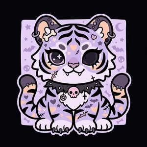 Kawaii / Pastel Goth - tiger