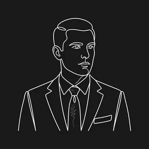 Monoline / Continuous Line - man