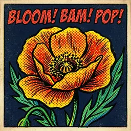 Vintage Pop-Art - flower