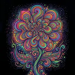 70s Psychedelic / Groovy - flower