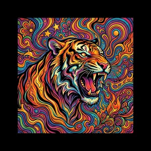 70s Psychedelic / Groovy - tiger